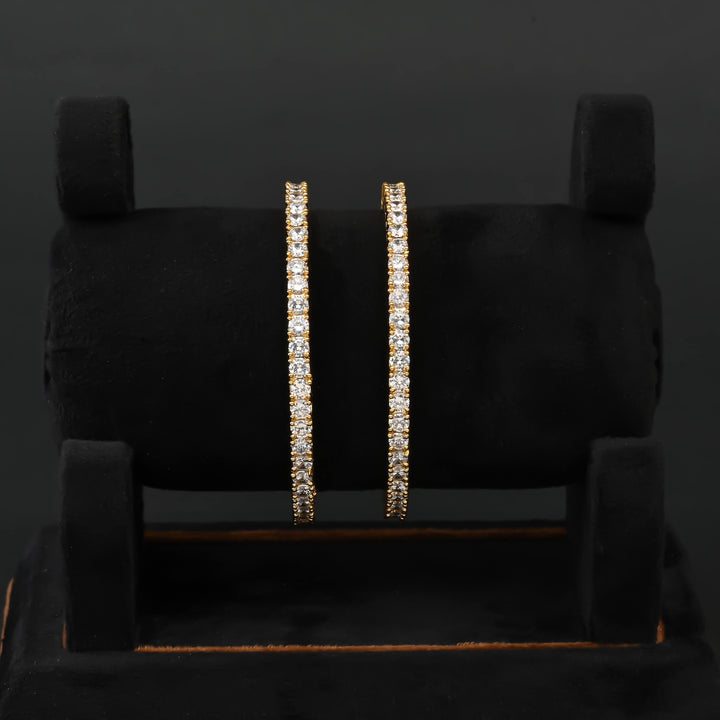 CZ Gold Finish Bangles