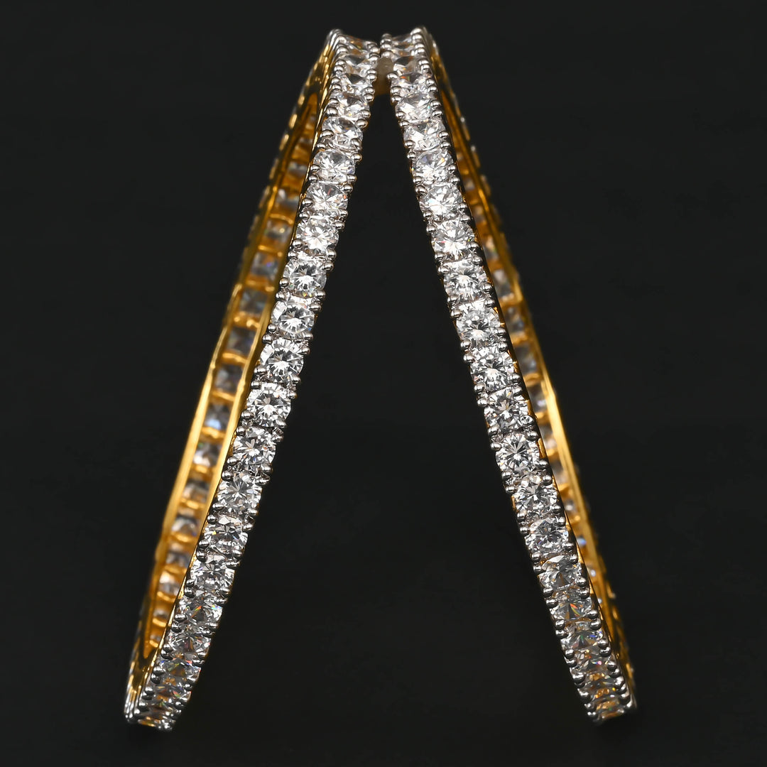 CZ Diamond Finish Bangles