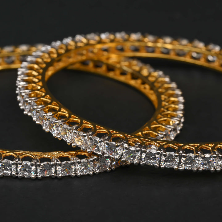 CZ Diamond Finish Bangles