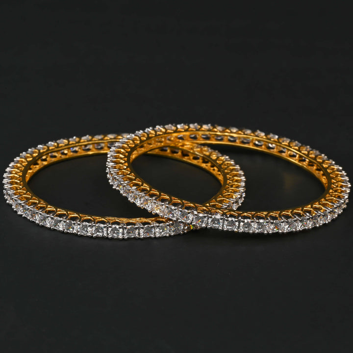 CZ Diamond Finish Bangles