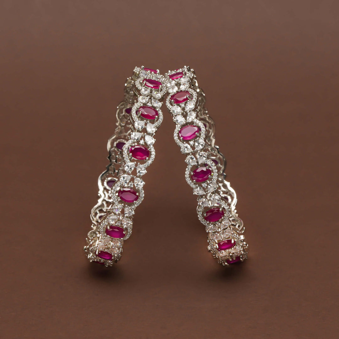 CZ Ruby Bangles