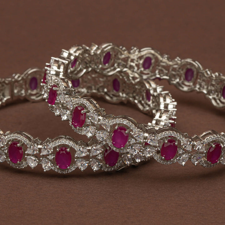 CZ Ruby Bangles