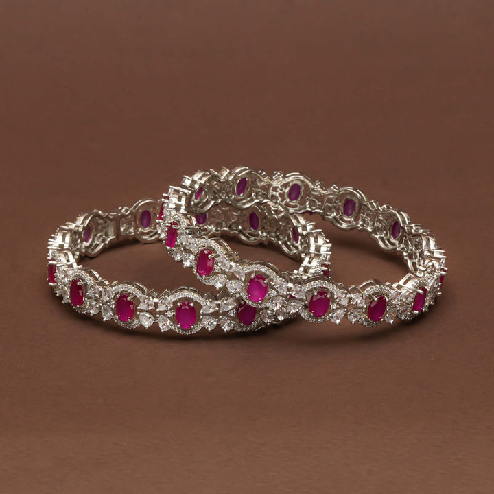 CZ Ruby Bangles