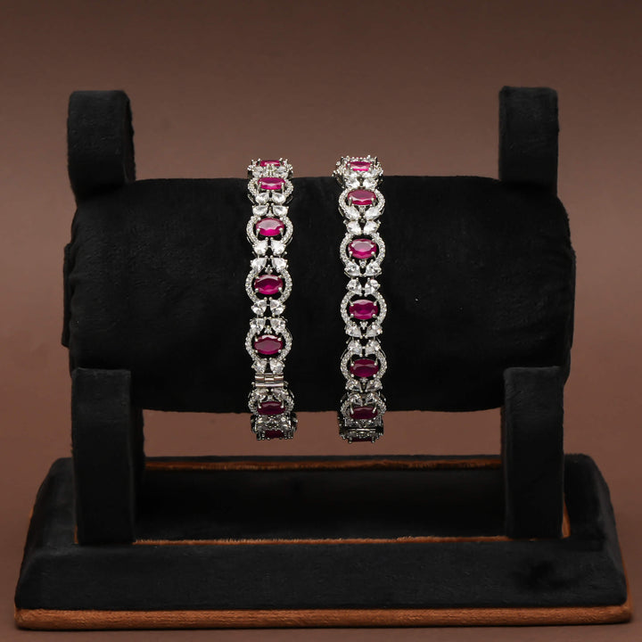 CZ Ruby Bangles