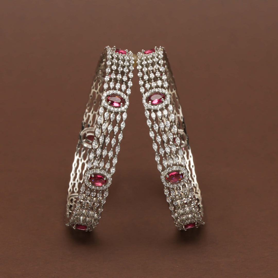 CZ Ruby Bangles