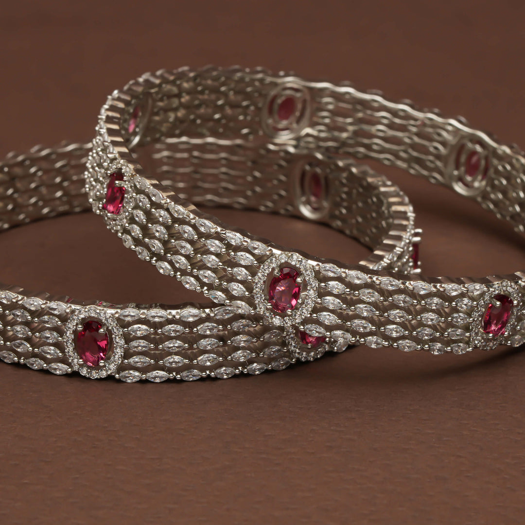 CZ Ruby Bangles