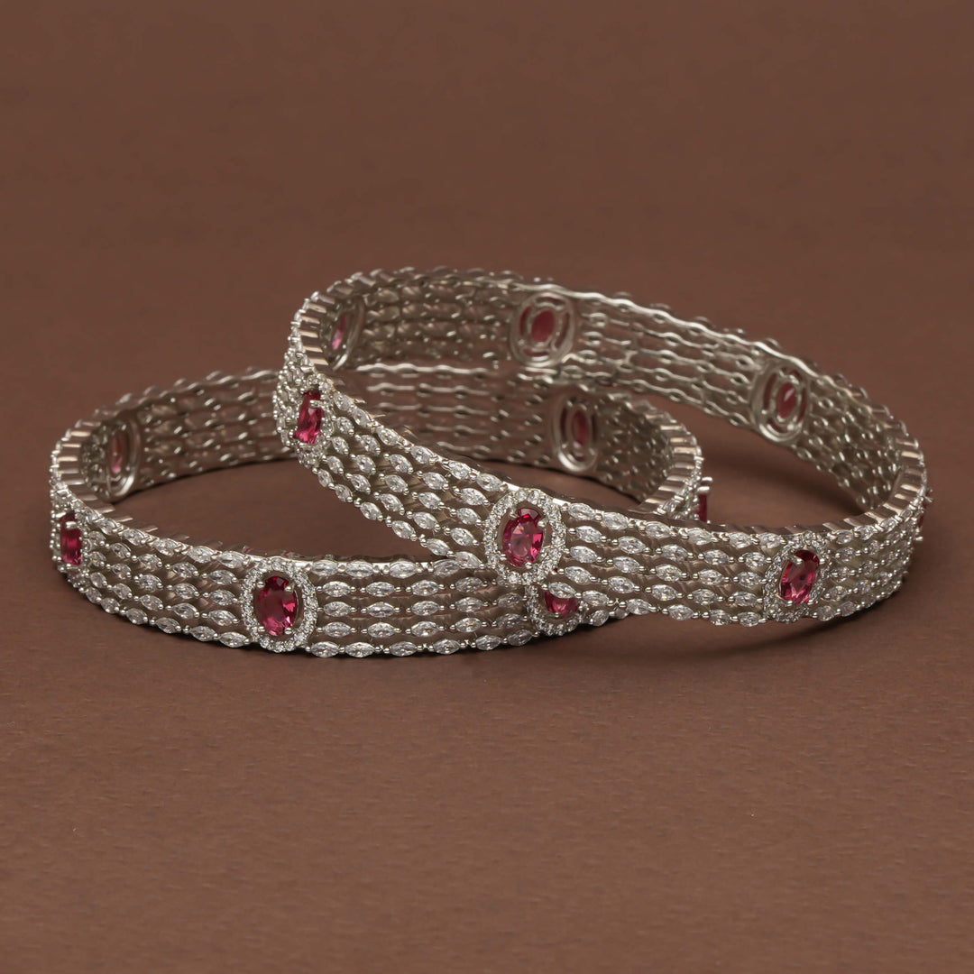 CZ Ruby Bangles