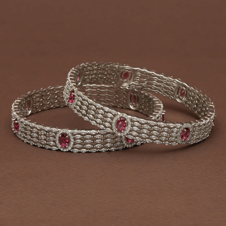 CZ Ruby Bangles