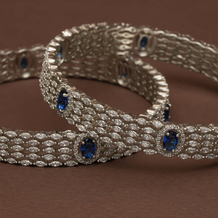 CZ Sapphire Bangles
