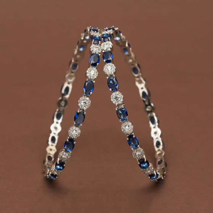 CZ Sapphire Bangles