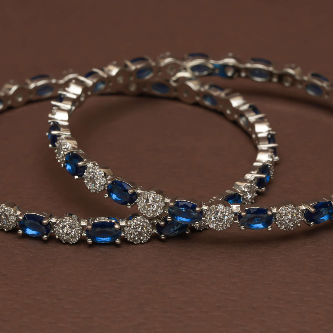 CZ Sapphire Bangles