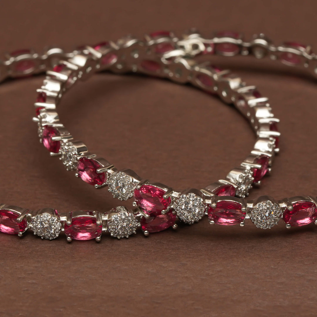 CZ Ruby Bangles