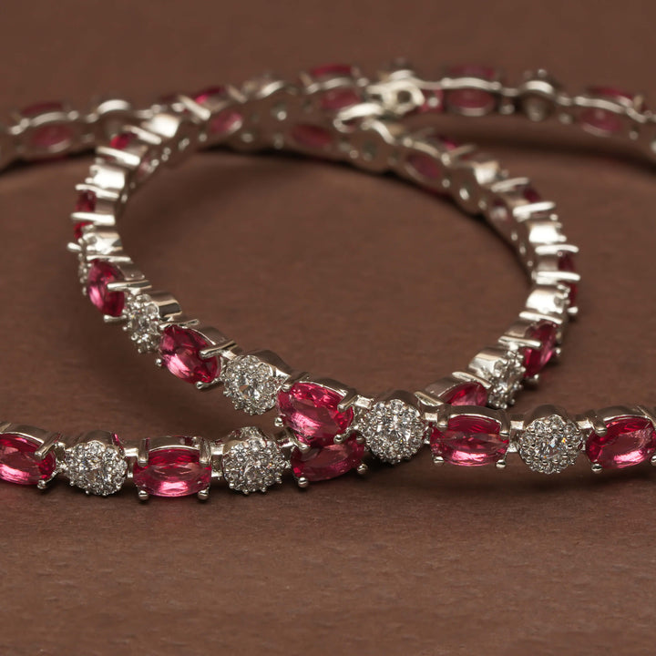 CZ Ruby Bangles