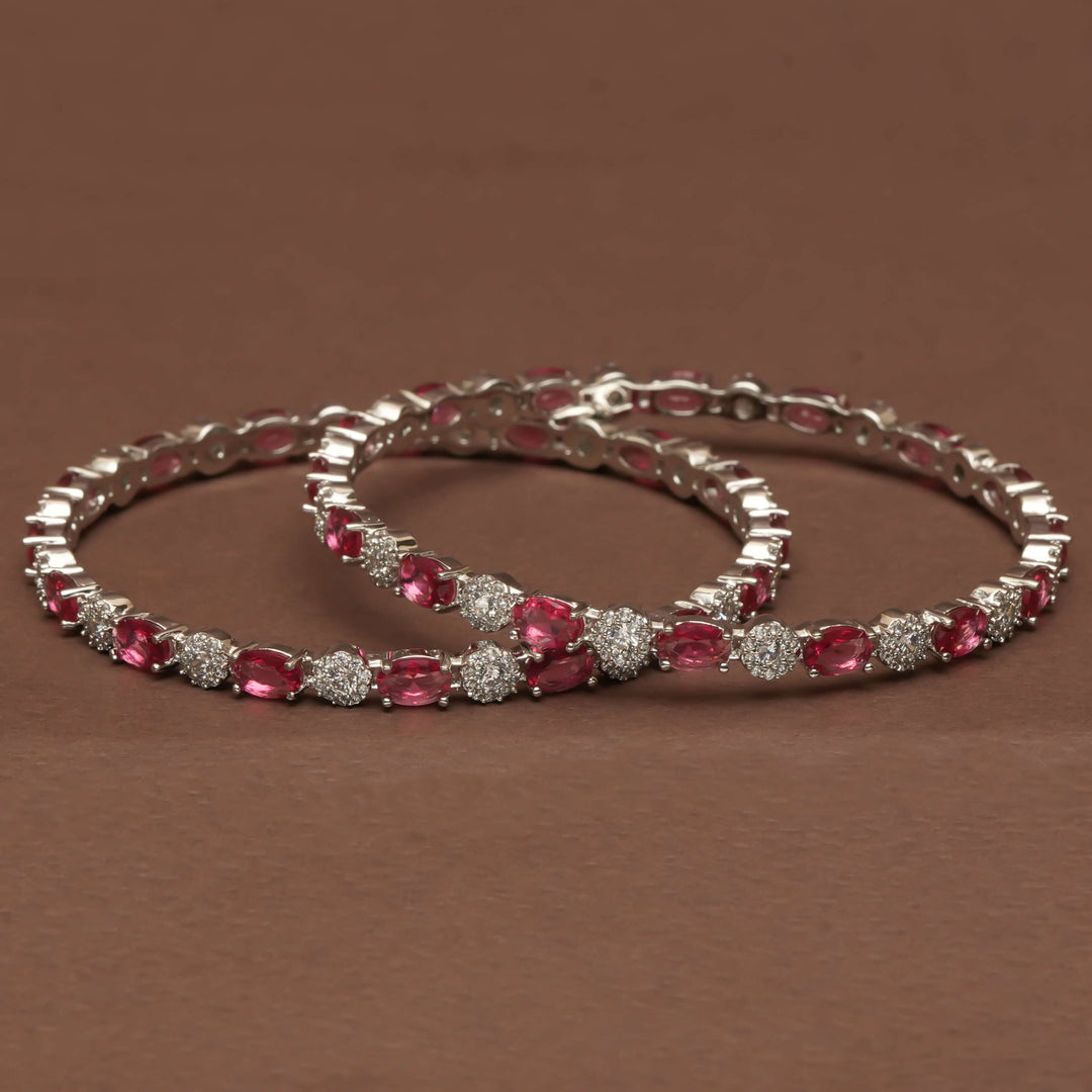 CZ Ruby Bangles