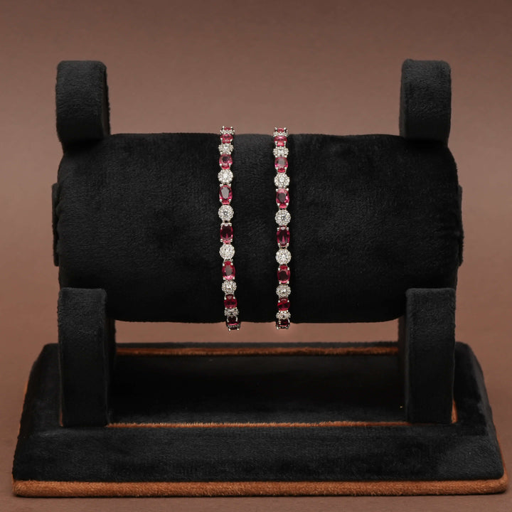 CZ Ruby Bangles