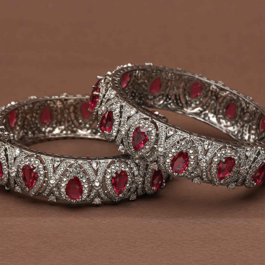 CZ Ruby Bangles