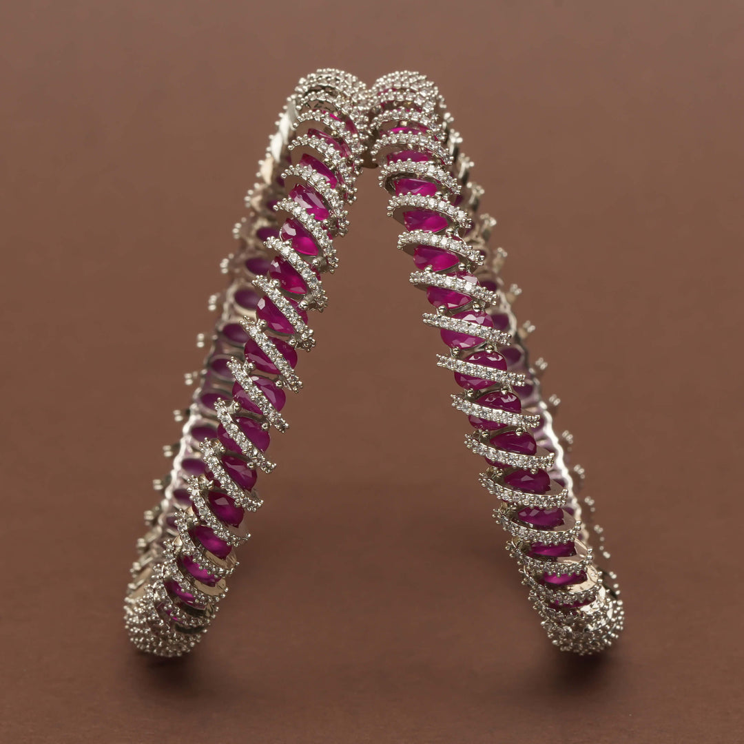 CZ Ruby Bangles