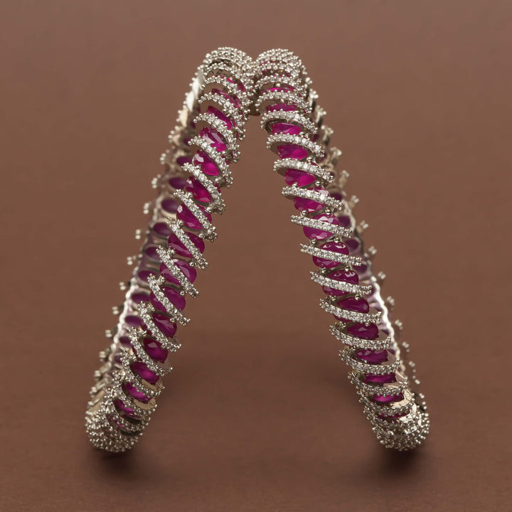 CZ Ruby Bangles