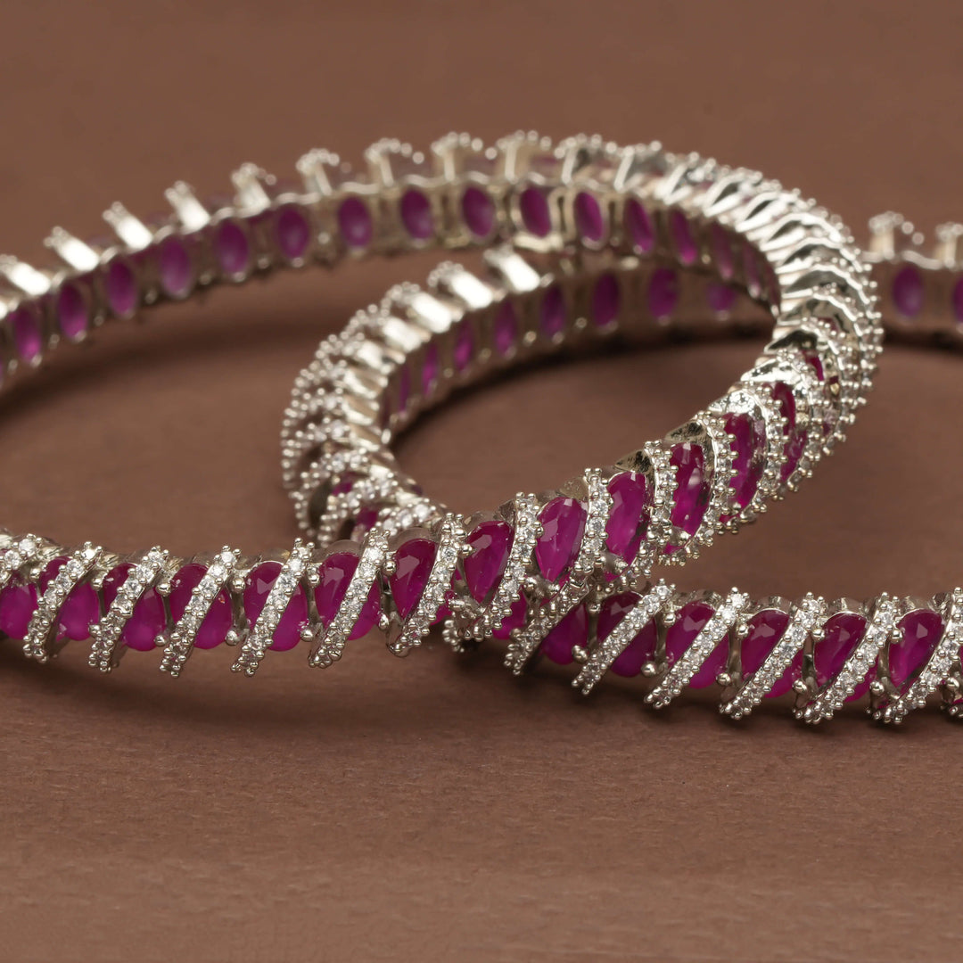 CZ Ruby Bangles