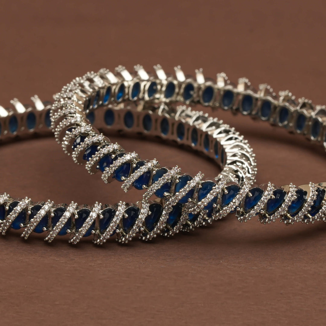CZ Sapphire Bangles