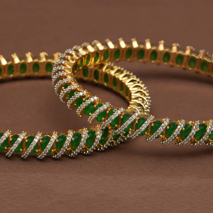 CZ Emerald Bangles