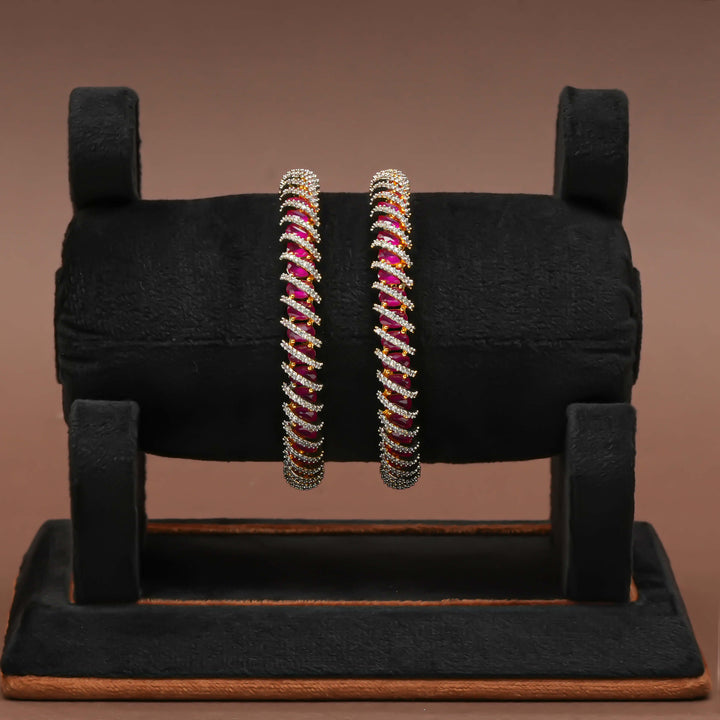 CZ Ruby Bangles