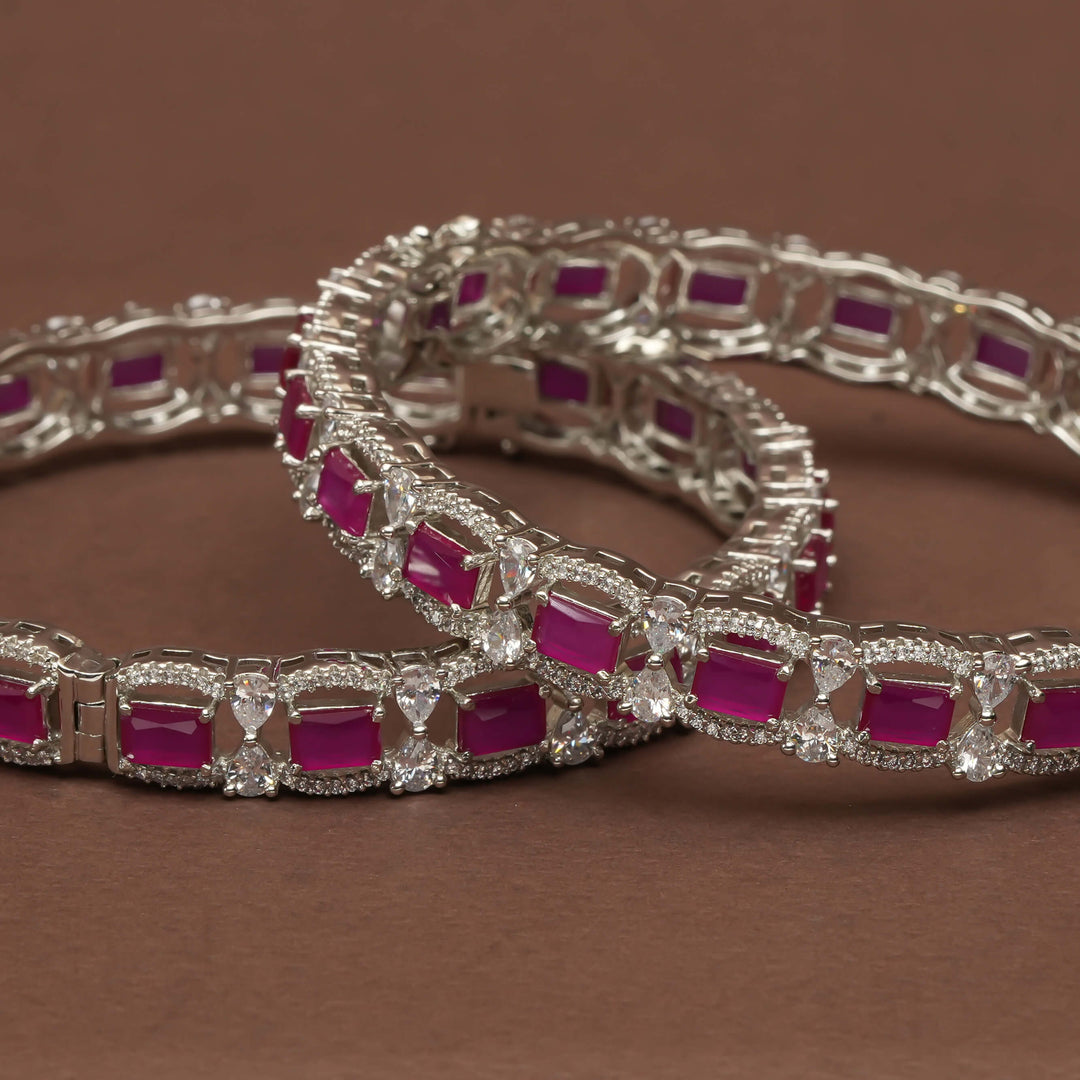 CZ Ruby Bangles
