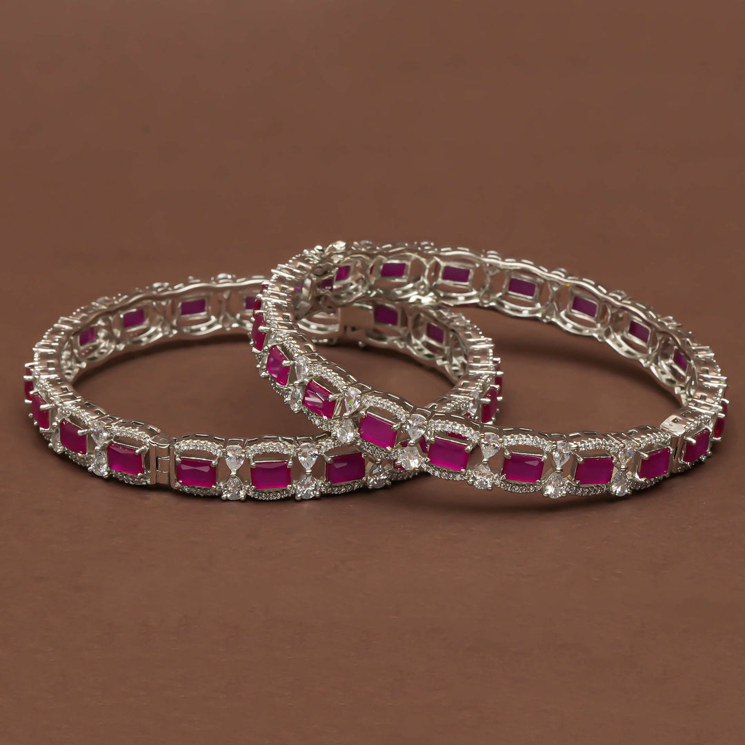 CZ Ruby Bangles