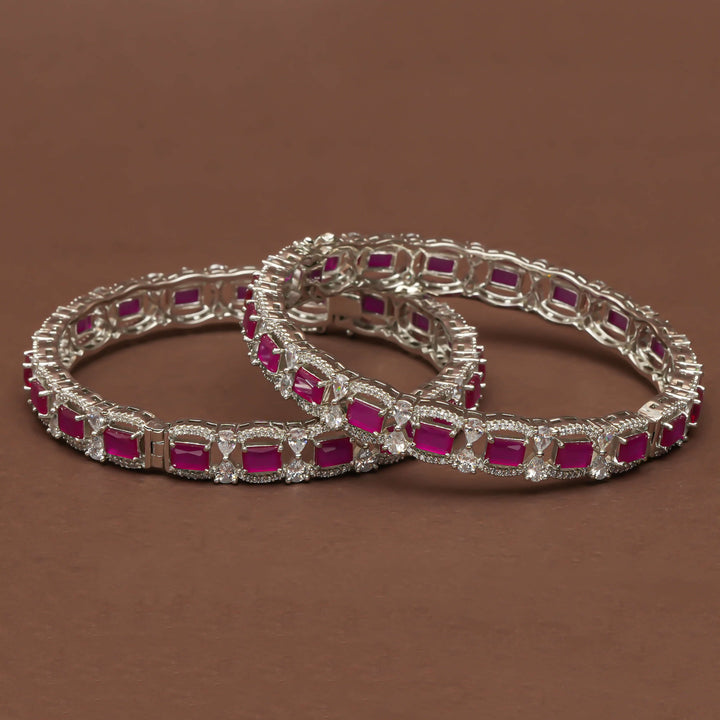 CZ Ruby Bangles