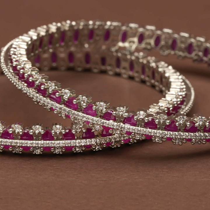 CZ Ruby Bangles
