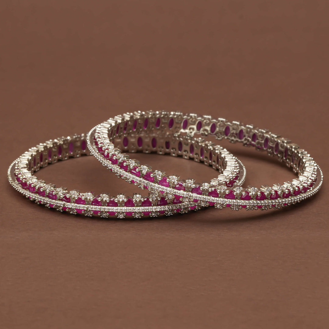 CZ Ruby Bangles