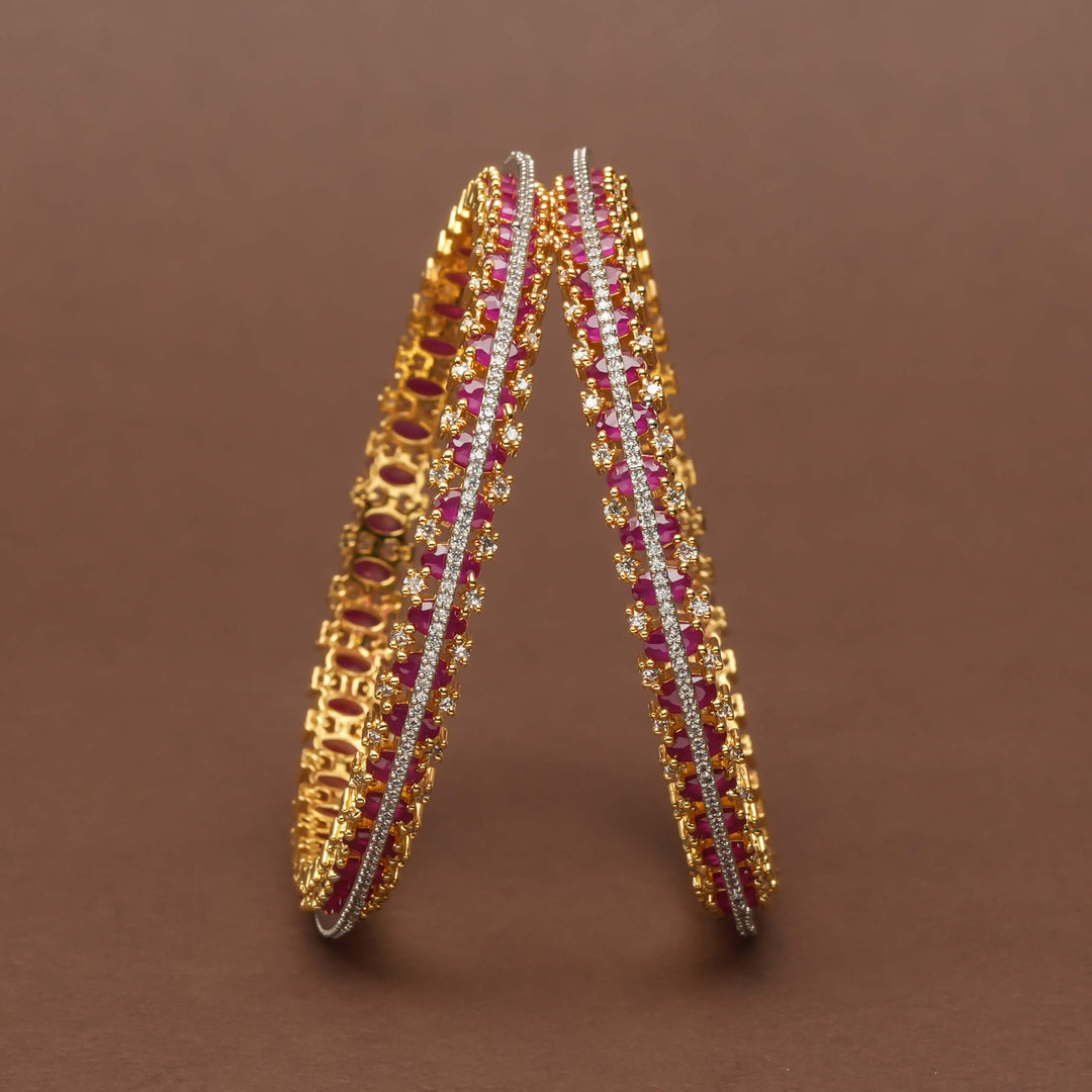 CZ Ruby Bangles