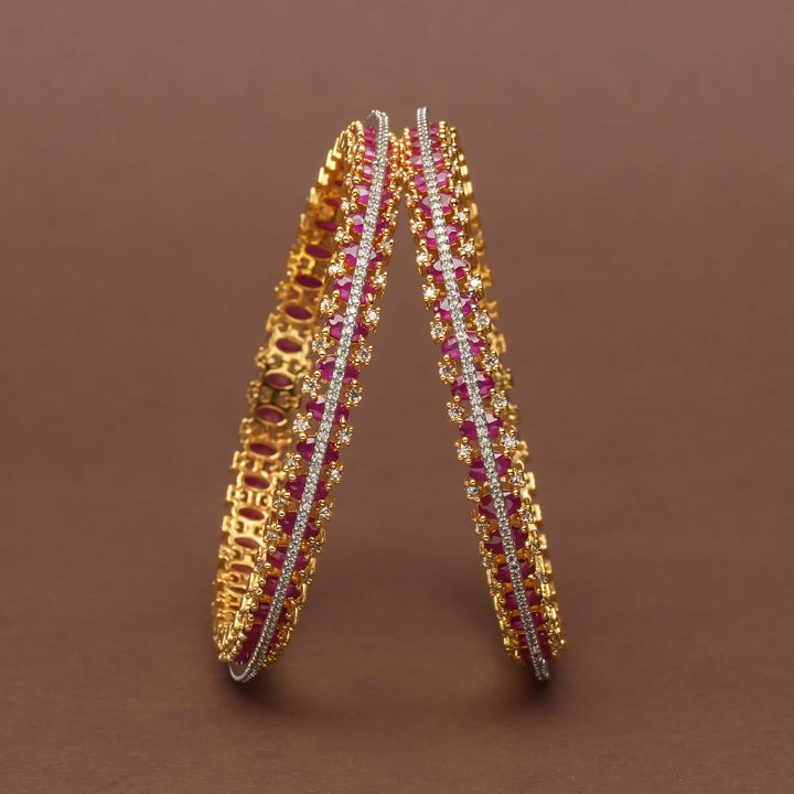 CZ Ruby Bangles