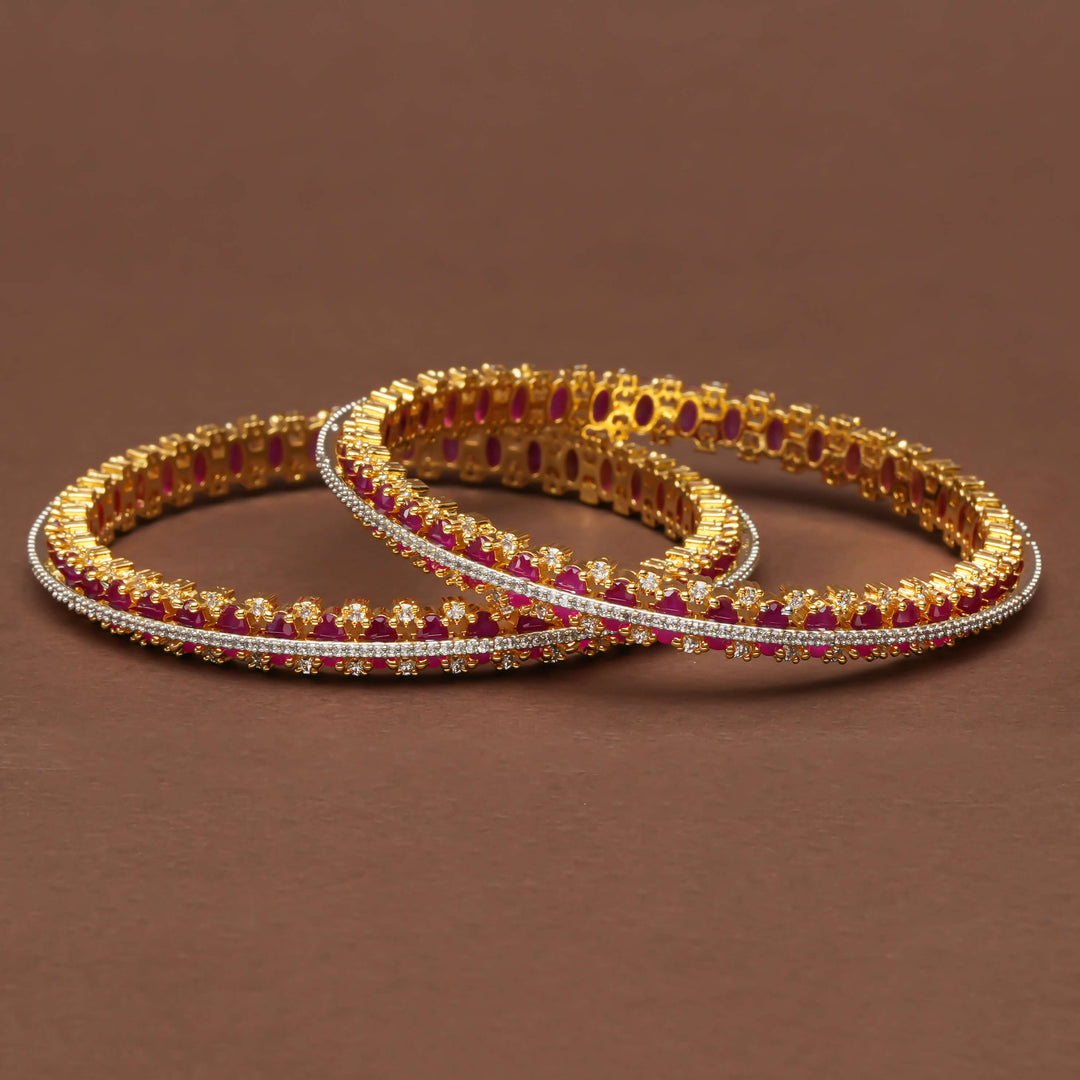 CZ Ruby Bangles