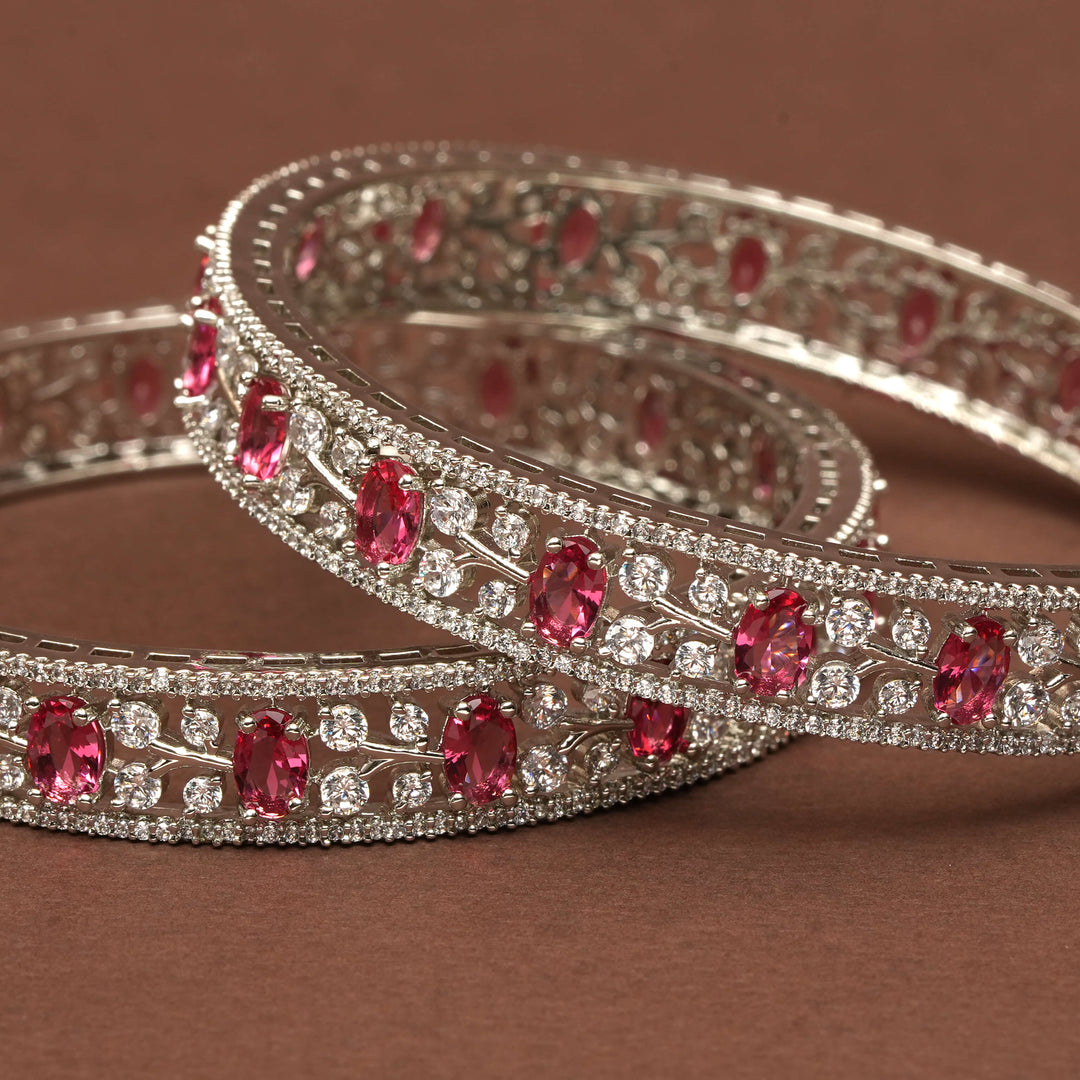 CZ Ruby Bangles