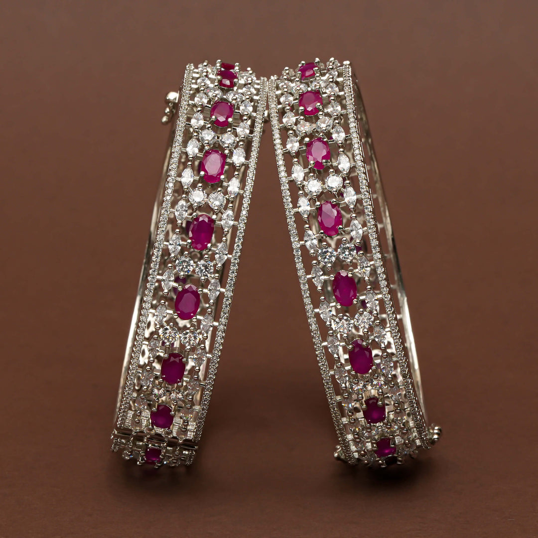 CZ Ruby Bangles