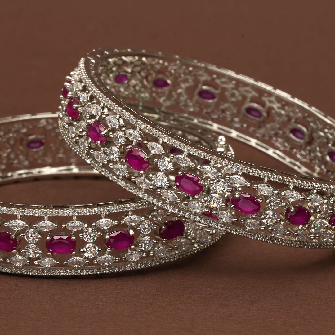 CZ Ruby Bangles