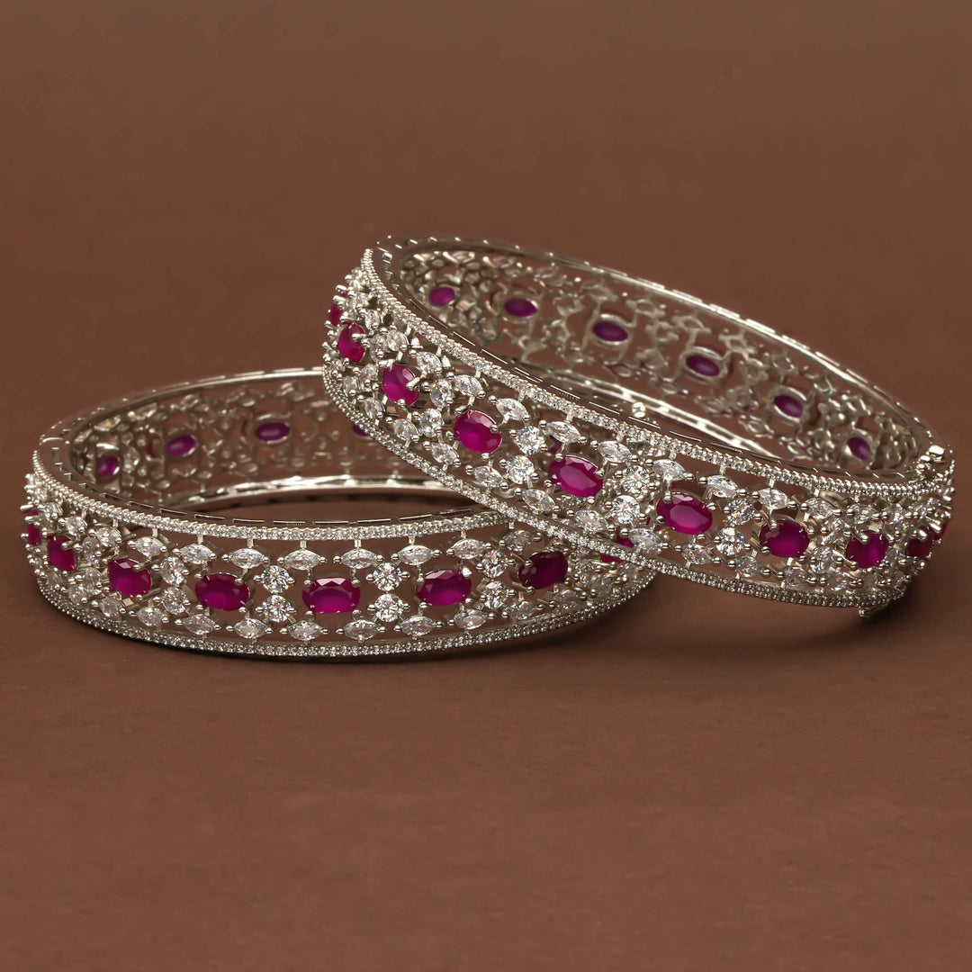 CZ Ruby Bangles