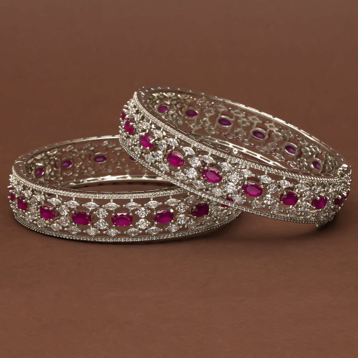 CZ Ruby Bangles
