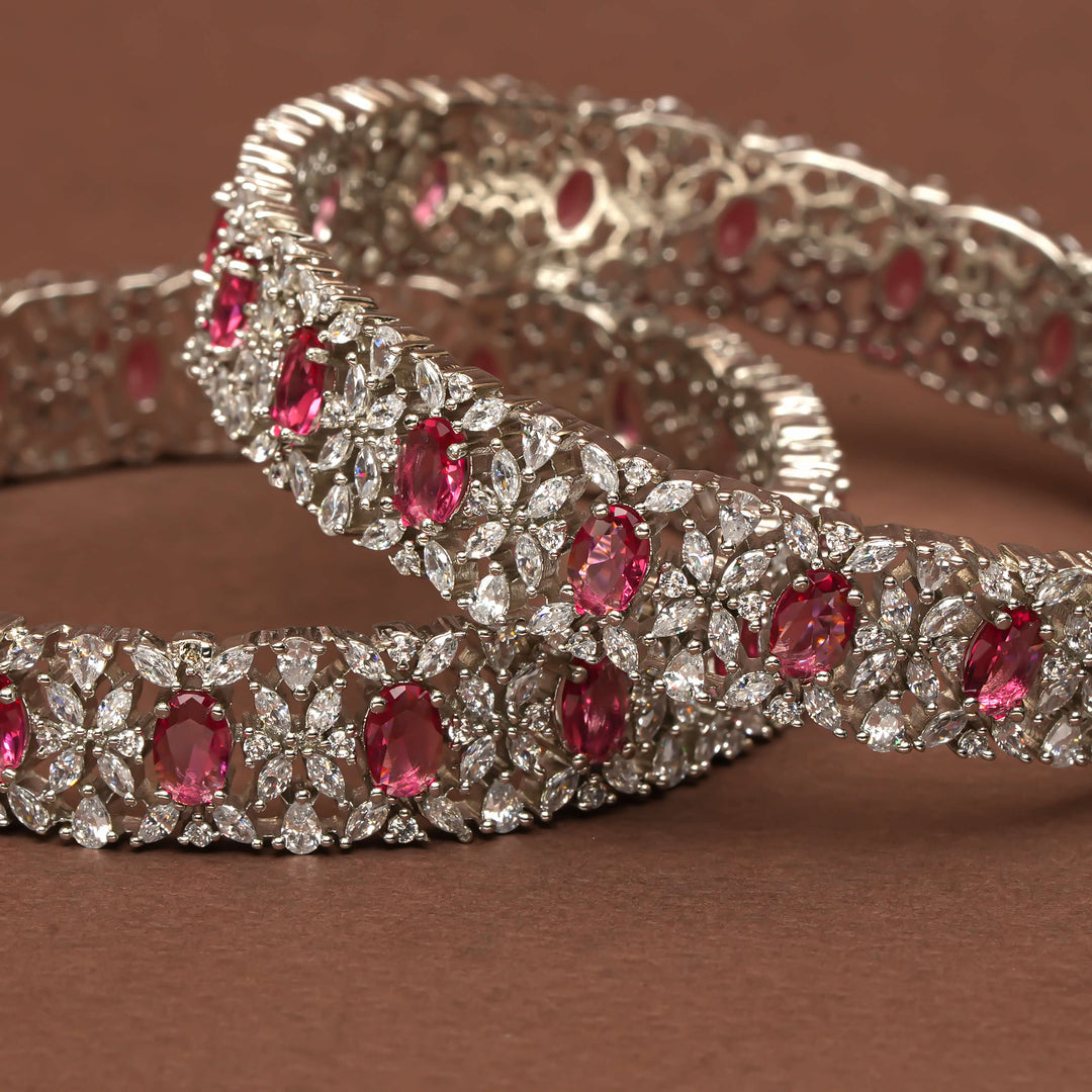 CZ Ruby Bangles