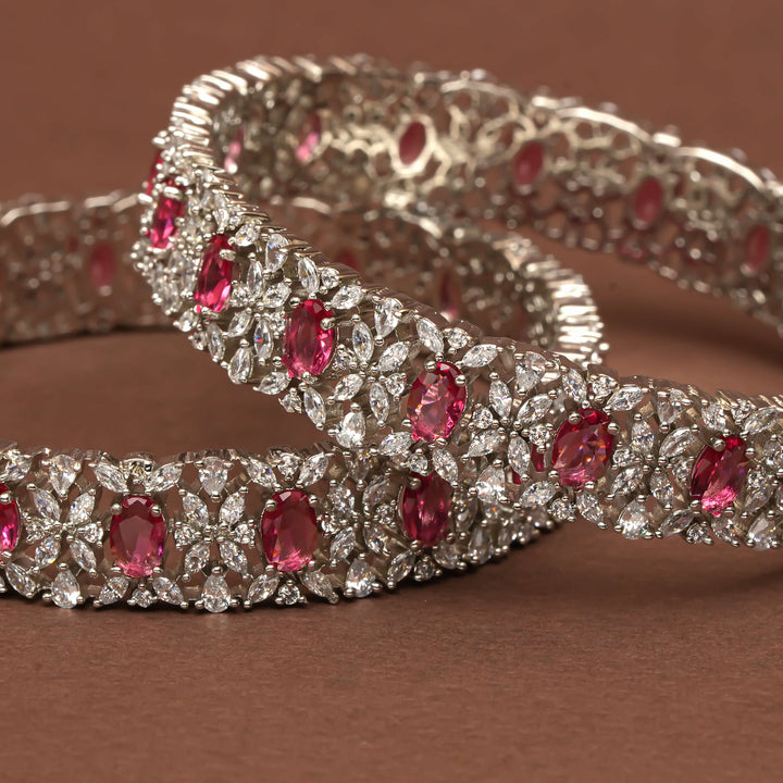 CZ Ruby Bangles