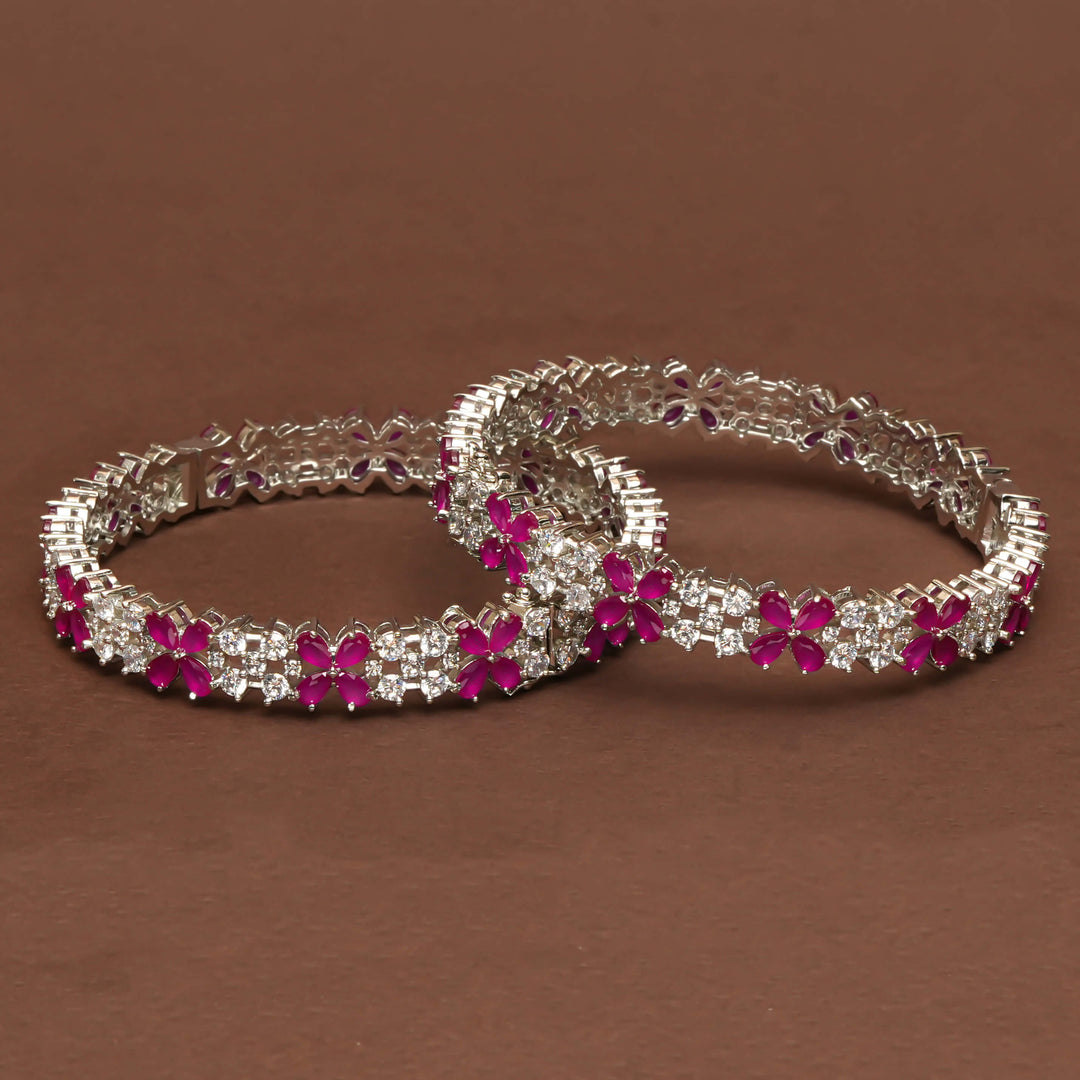 CZ Ruby Bangles