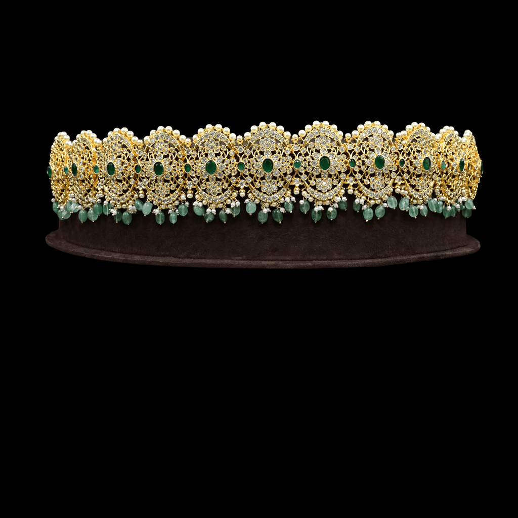 CZ Emerald Exclusive Vaddanam (Oddiyanam)