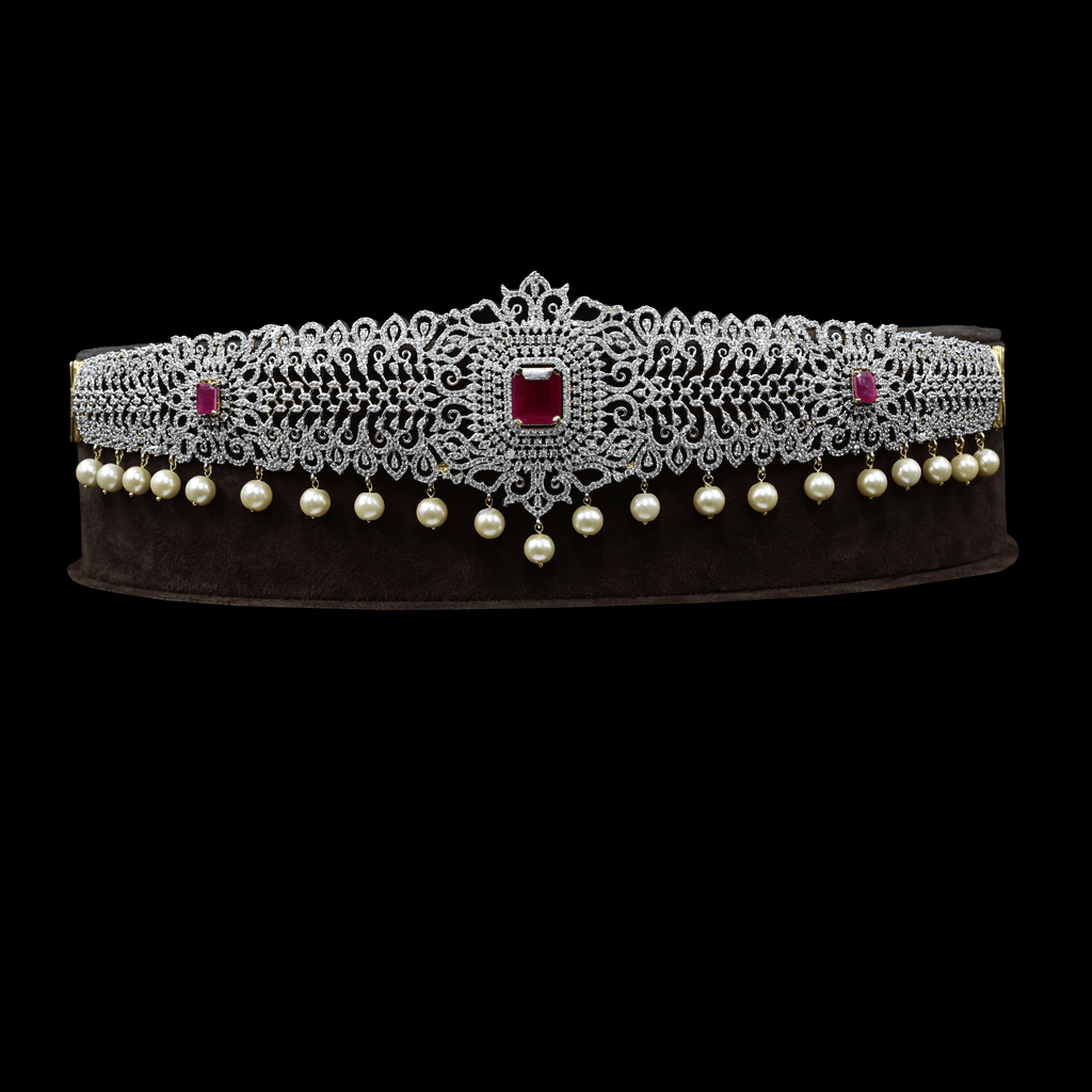 CZ Ruby Exclusive Vaddanam (Oddiyanam)