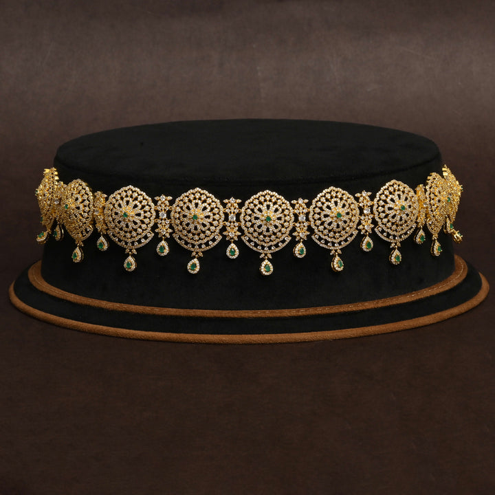 Gold Finish Chain Vaddanam