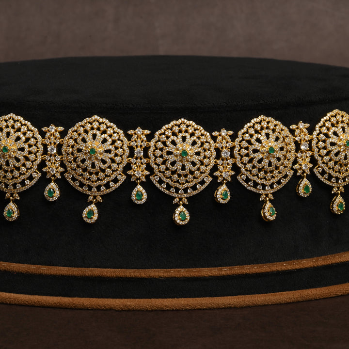 Gold Finish Chain Vaddanam