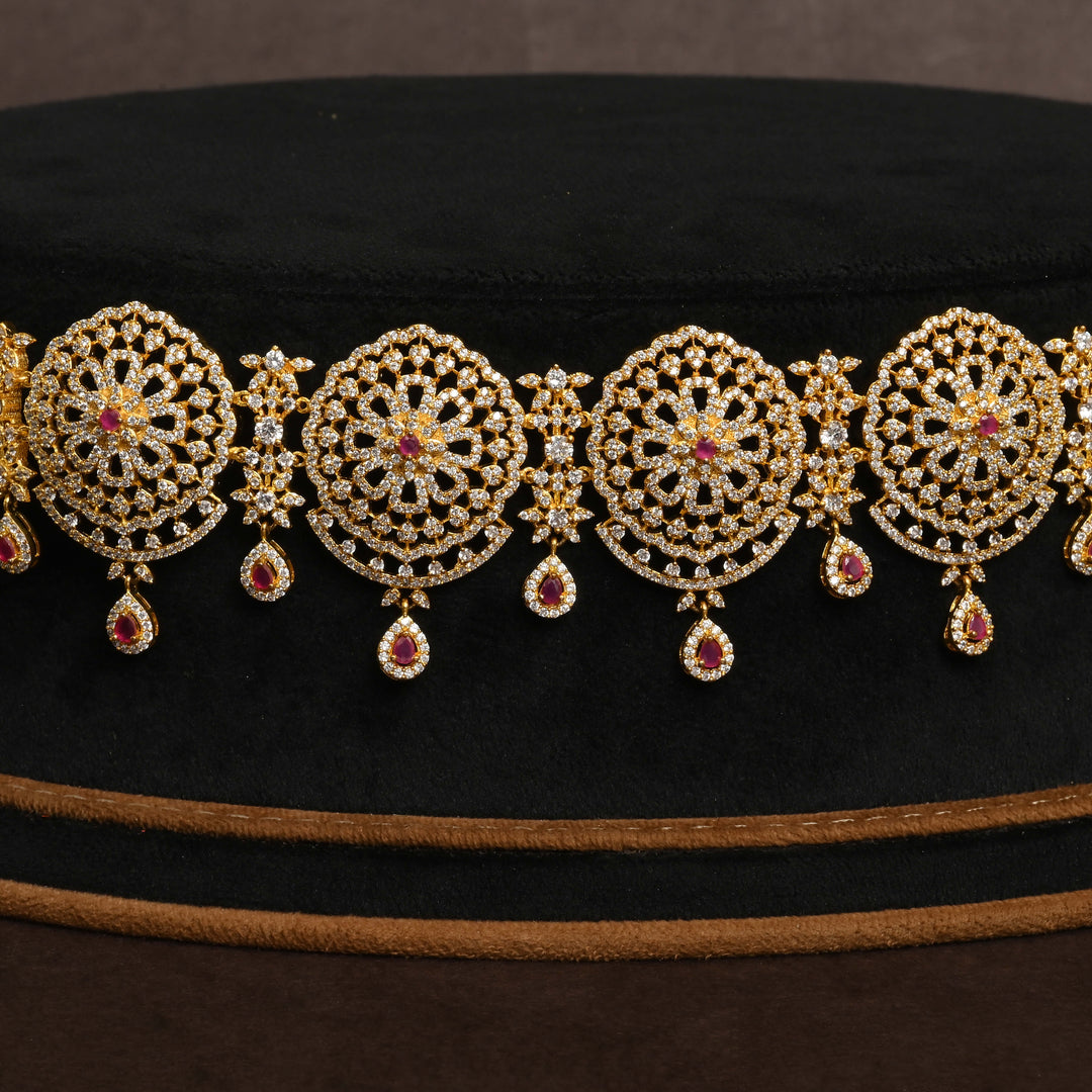 Gold Finish Chain Vaddanam