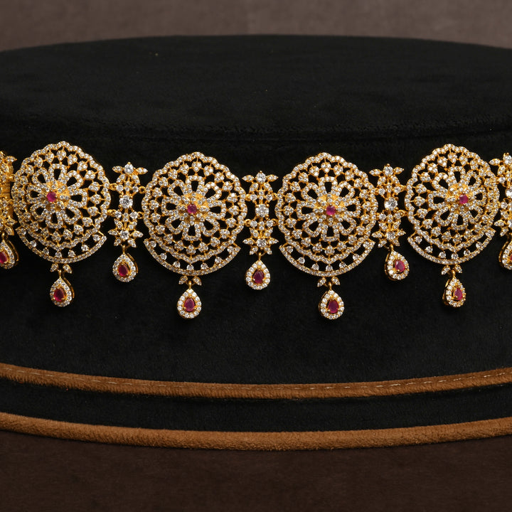 Gold Finish Chain Vaddanam