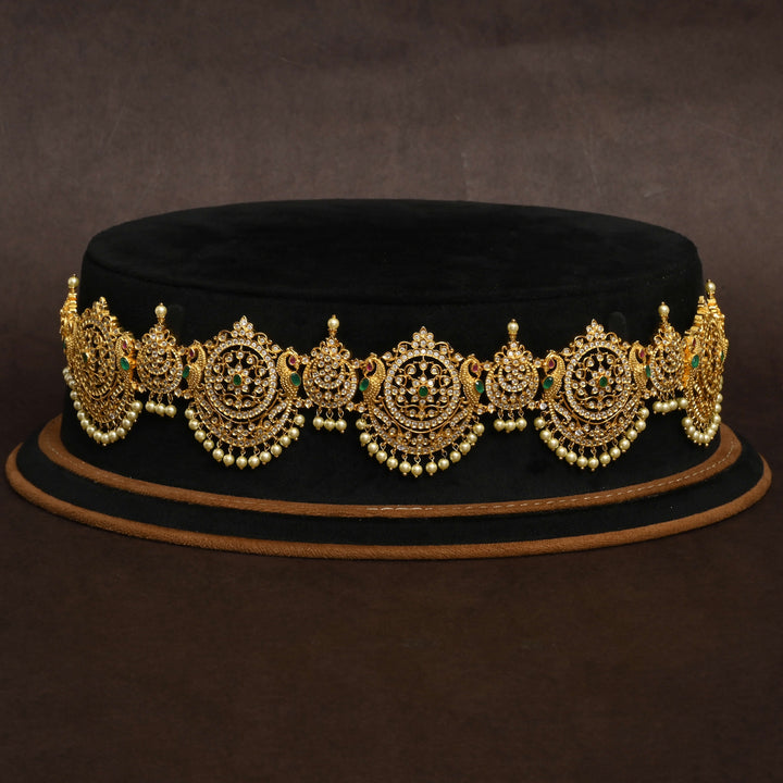 Gold Finish Chain Vaddanam