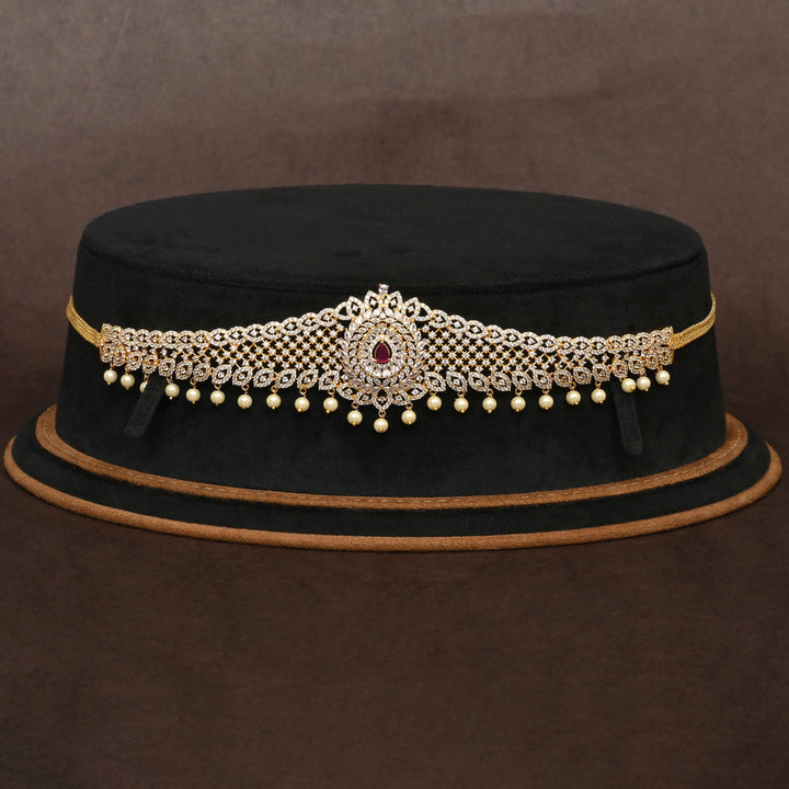 Gold Finish Chain Vaddanam